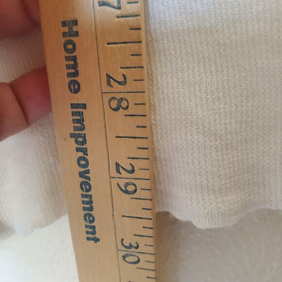 J. Crew Cardigan Size M Ivory With Silver Trim Button Closure Pima Cotton Wool - Picture 13 of 14